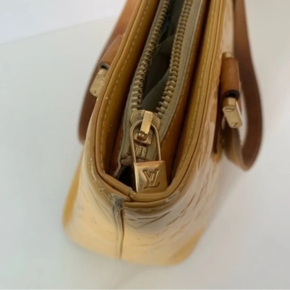 LOUIS VUITTON Houston Yellow Vernis Bag